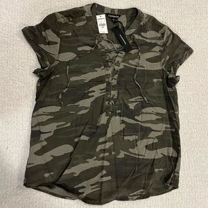 Express Camo Blouse